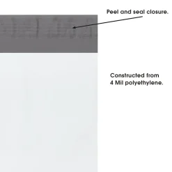 Outlet SI Products 8 1/2" x 33" - Long Poly Mailer, 100/Case