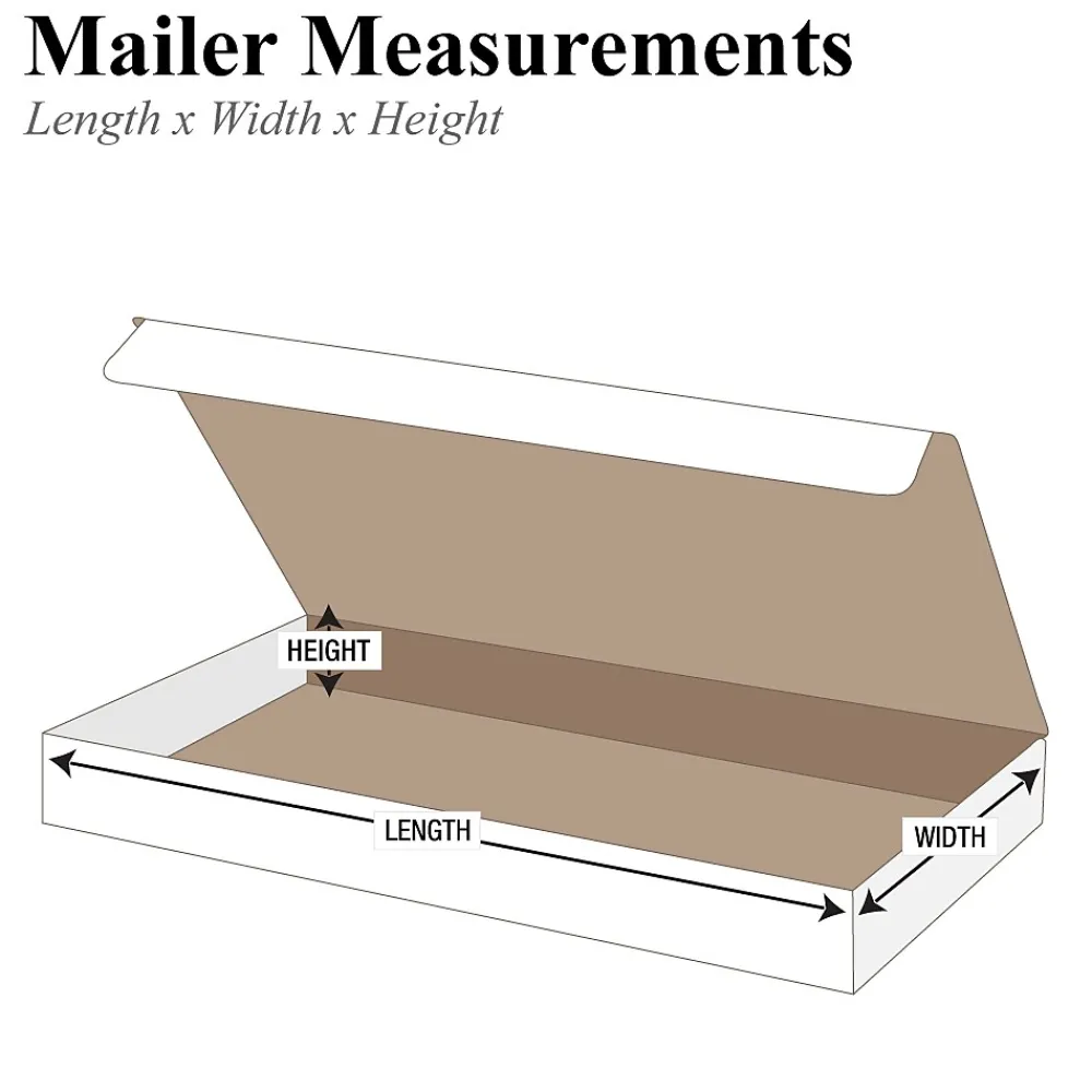 Unbranded 17 1/8" x 11 1/8" x 4" - Literature Mailer, 50/Bundle