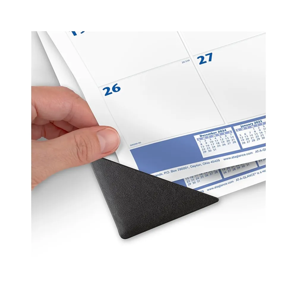 2025 Calendars|AT-A-GLANCE 2025 21.75" x 17" Monthly Desk Pad Calendar, White/Blue (SW200-00-25)