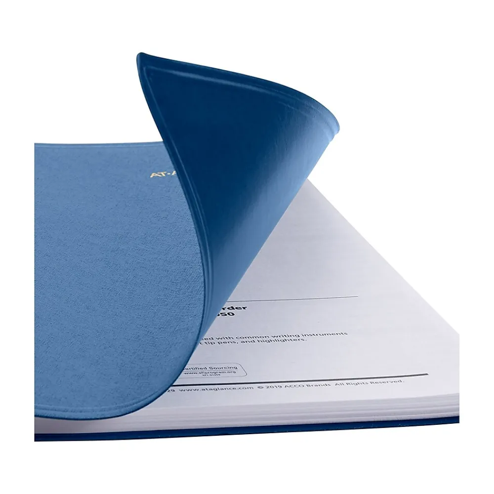 2025 Planners|AT-A-GLANCE 2025-2026 9" x 11" Monthly Planner, Faux Leather Cover, Blue (70-250-20-25)