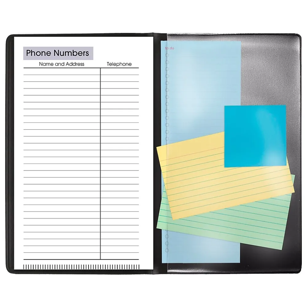 Academic Planners|AT-A-GLANCE 2024-2025 DayMinder 3.5" x 6" Academic Weekly Planner, Black (AY48-00-25)
