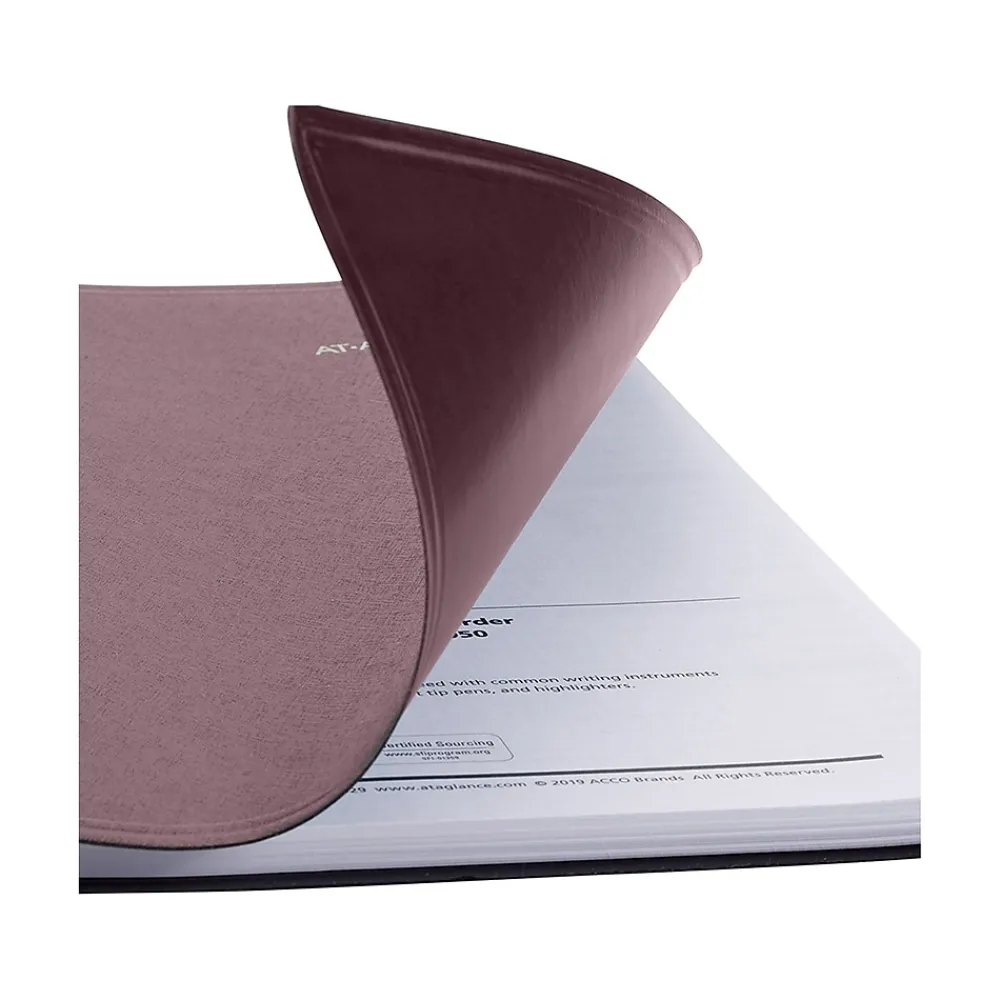 2025 Planners|AT-A-GLANCE 2025 DayMinder 8" x 11" Weekly Appointment Book, Faux Leather Cover, Burgundy (G520-14-25)