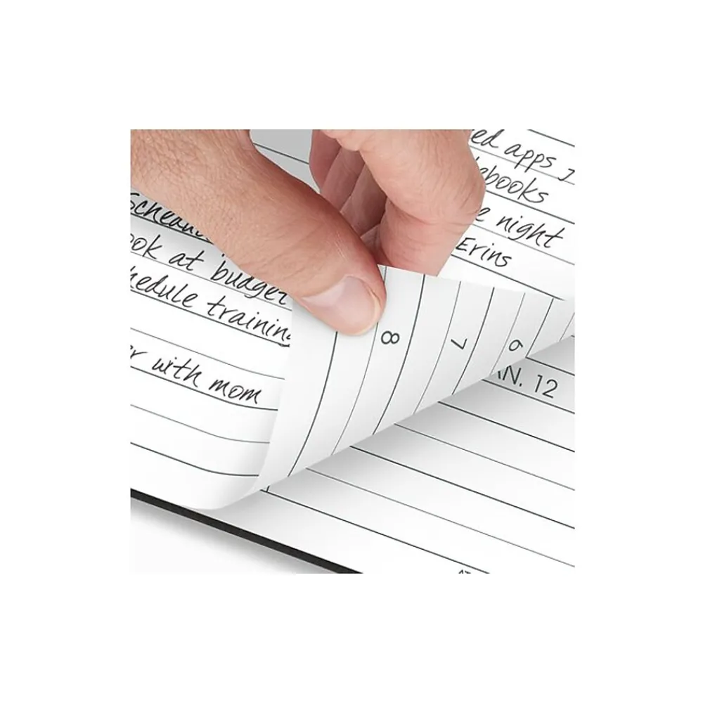 2025 Planners|AT-A-GLANCE 2025 Large Print 8.25" x 11" Weekly Appointment Book, Faux Leather Cover, Black (70-LP01-05-25)