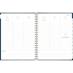 Academic Planners|AT-A-GLANCE 2024-2025 Signature 8.5" x 11" Academic Weekly & Monthly Planner, Faux Leather Cover, Navy (YP905A-20-25)