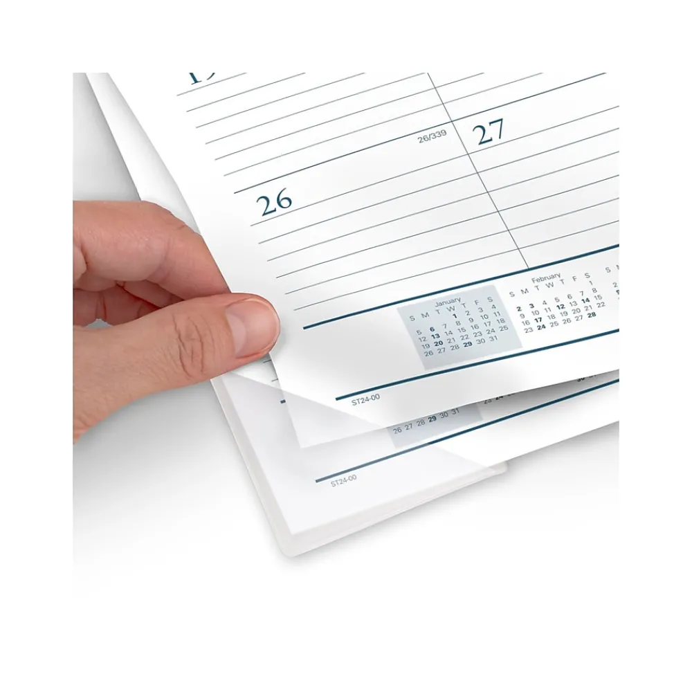 2025 Calendars|AT-A-GLANCE 2025 Success 21.75" x 17" Monthly Desk Pad Calendar, White/Blue (ST24-00-25)
