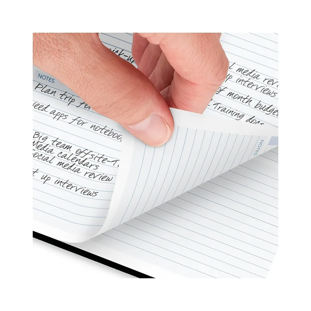 2025 Planners|AT-A-GLANCE 2025 The Action Planner 6.5" x 8.75" Daily Appointment Book, Faux Leather Cover, Black (70-EP03-05-25)