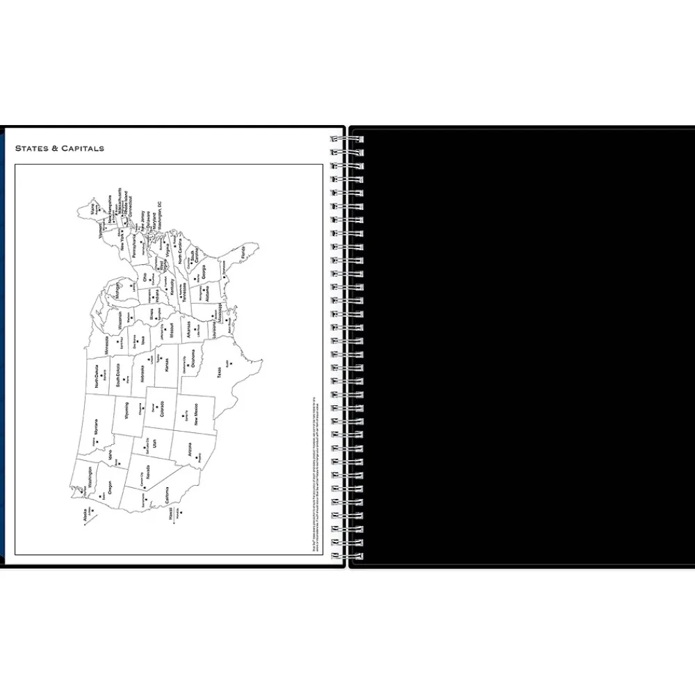 2025 Planners|Blue Sky 2025 8.5" x 11" Weekly & Monthly Appointment Book, Plastic Cover, Black (150849)