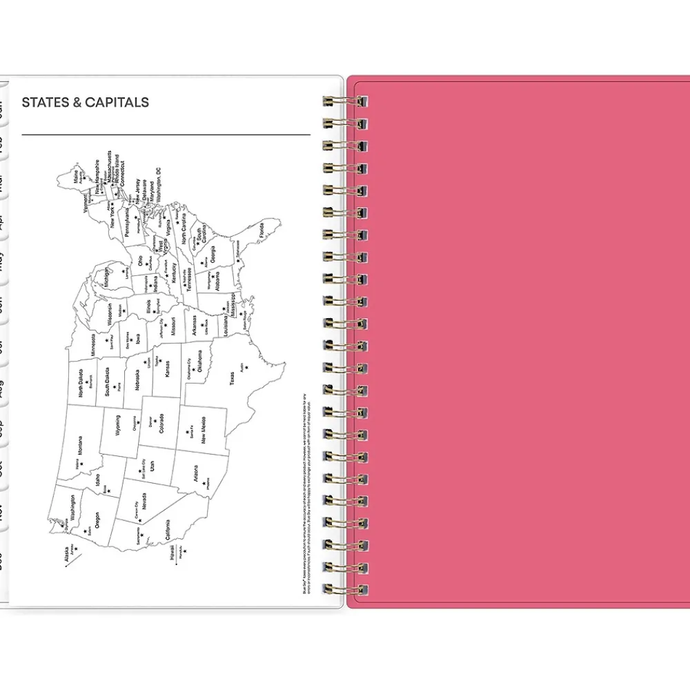 2025 Planners|Blue Sky 2025 Amalia 5" x 8" Weekly & Monthly Planner, Plastic Cover, Multicolor (148768-25)