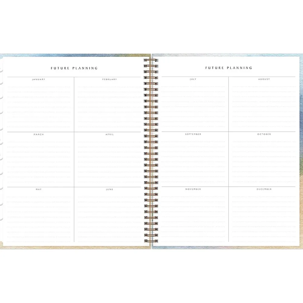 2025 Planners|Blue Sky 2025 Andreo 8.5" x 11" Weekly & Monthly Planner, Paperboard Cover, Blue/Yellow (137948-25)