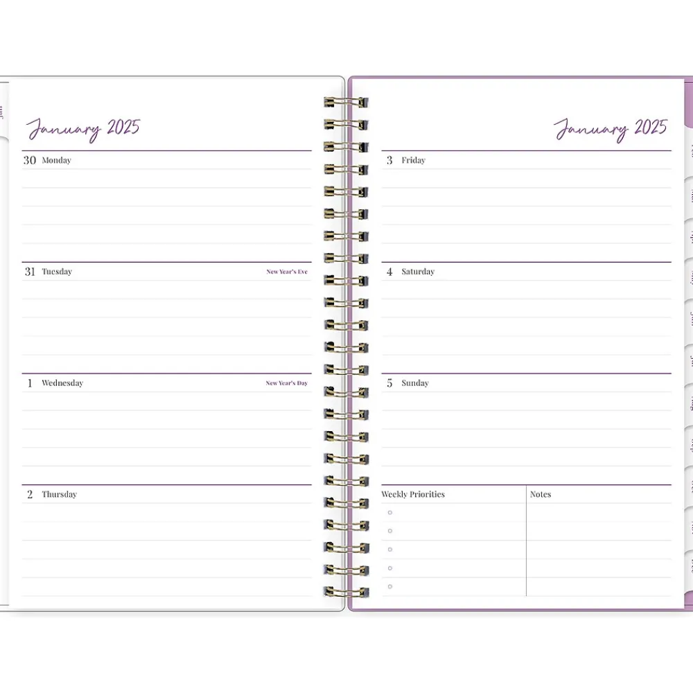 2025 Planners|Blue Sky 2025 Britt Mills Ella Bloom 5" x 8" Weekly & Monthly Planner, Plastic Cover, Multicolor (152471)
