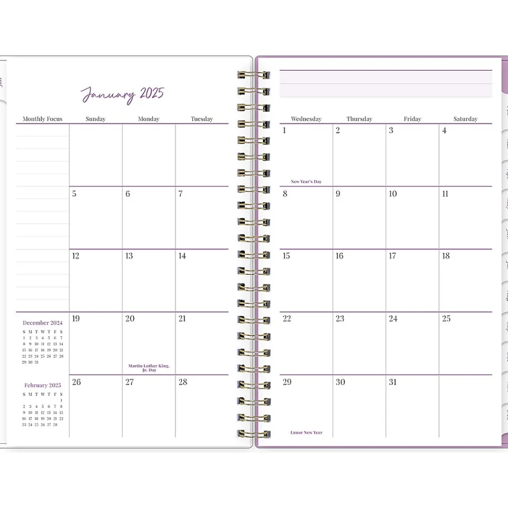 2025 Planners|Blue Sky 2025 Britt Mills Ella Bloom 5" x 8" Weekly & Monthly Planner, Plastic Cover, Multicolor (152471)