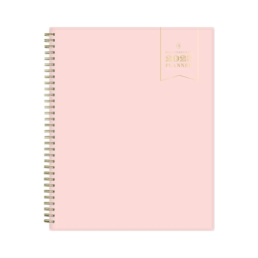 2025 Planners|Blue Sky 2025 Day Designer 8.5" x 11" Weekly Planner, Plastic Cover, Blush (148146)