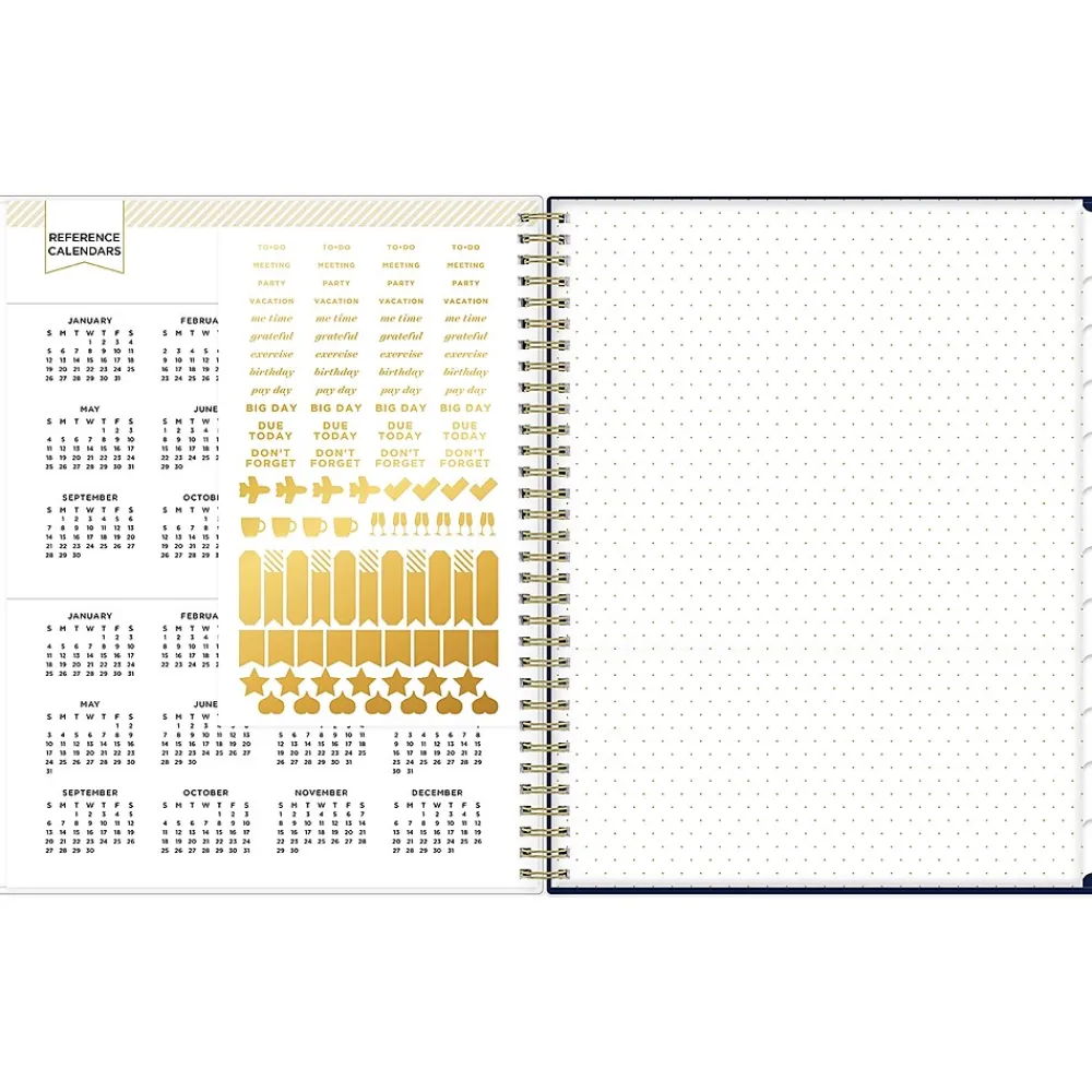 2025 Planners|Blue Sky 2025 Day Designer Meadow 8.5" x 11" Weekly & Monthly Planner, Plastic Cover, Multicolor (147222-25)