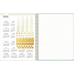 2025 Planners|Blue Sky 2025 Day Designer Secret Garden Mint Green 8.5