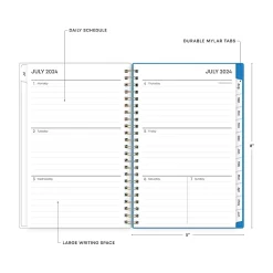 Academic Planners|Blue Sky 2024-2025 Flower Date 5