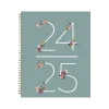 Academic Planners|Blue Sky 2024-2025 Greta 8.5" x 11" Academic Weekly & Monthly Planner, Plastic Cover, Green (136479-A25)