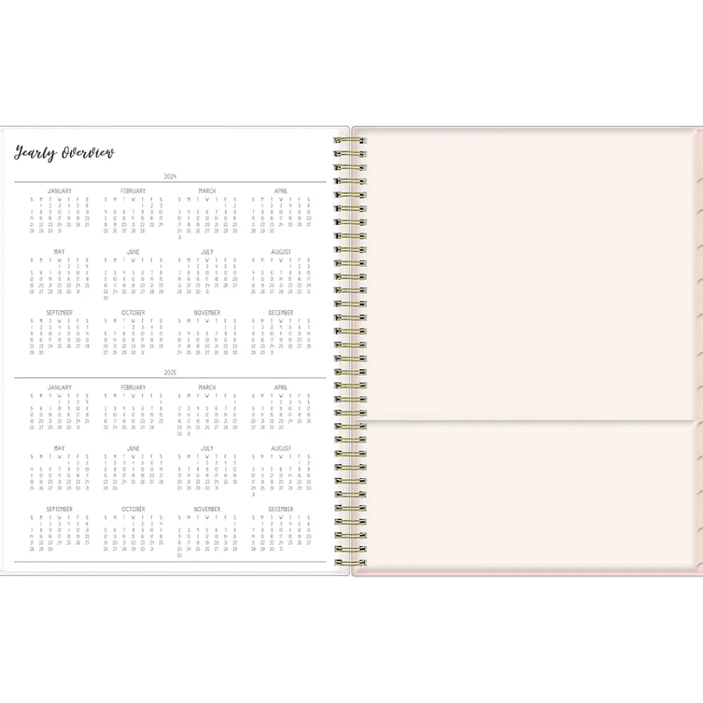 Academic Planners|Blue Sky 2024-2025 Ivory Paper Co Sammi 8.5" x 11" Academic Weekly & Monthly Planner, Plastic Cover, Multicolor (146874)