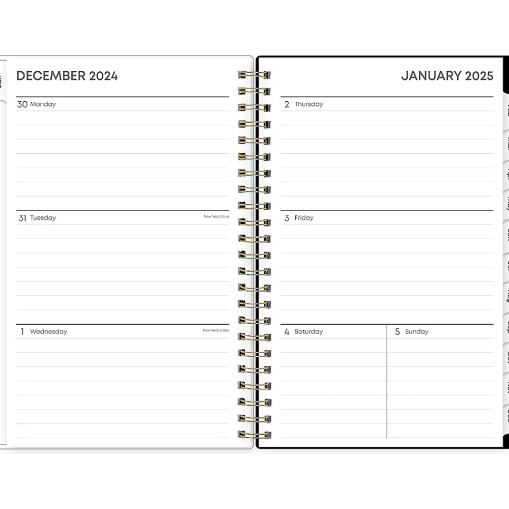 2025 Planners|Blue Sky 2025 Lolani 5" x 8" Weekly & Monthly Planner, Plastic Cover, Green/Gray (152462)