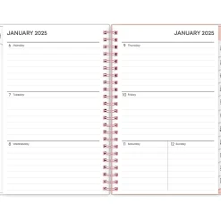 2025 Planners|Blue Sky 2025 Quilted Garden 5" x 8" Weekly & Monthly Planner, Plastic Cover, Multicolor (152480)