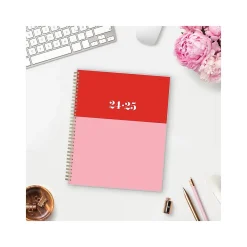 Academic Planners|Blue Sky 2024-2025 The House That Lars Built Color-Block Pink 8.5