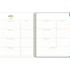 Academic Planners|Blue Sky 2024-2025 The House That Lars Built Penny's Floral Quilt 8.5" x 11" Academic Weekly & Monthly Planner, Plastic Cover