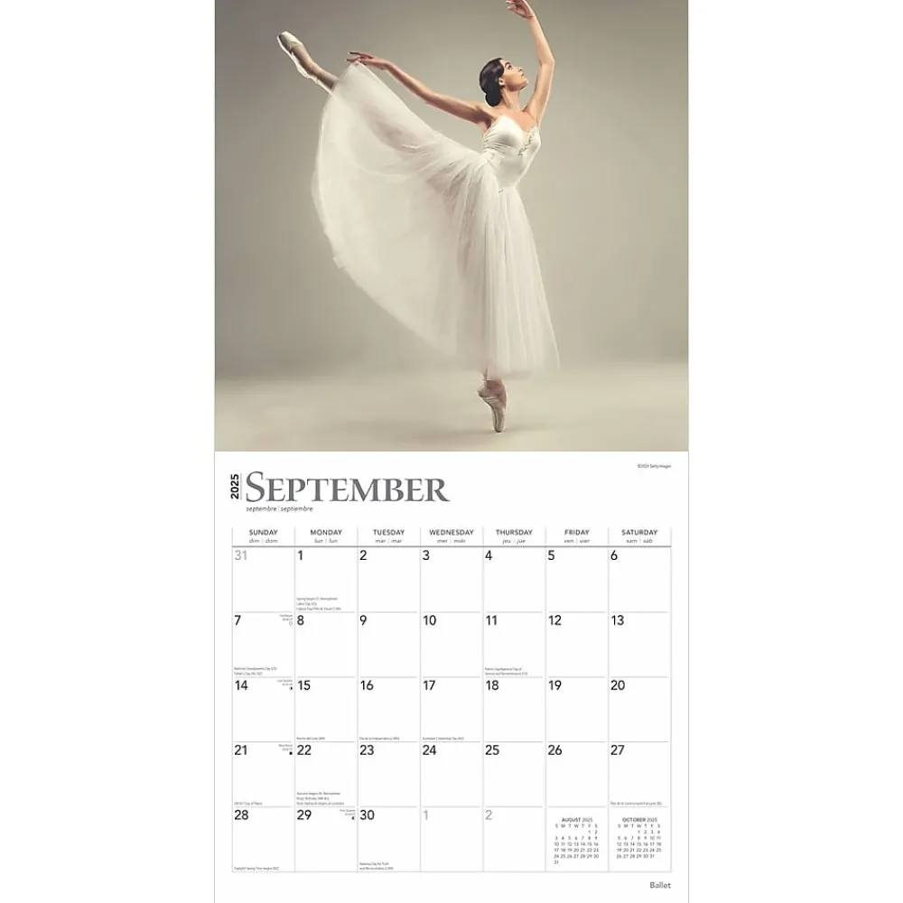 2025 Calendars|BrownTrout 2025 Ballet 12" x 12" Monthly Square Wall Calendar (9781975474485)