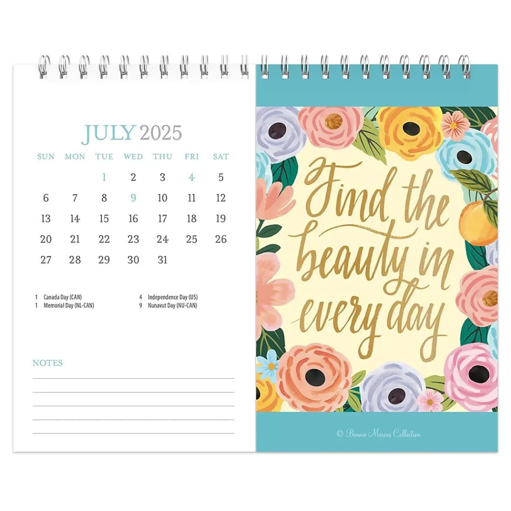 2025 Calendars|BrownTrout 2025 Bonnie Marcus 7.5" x 6" Monthly Desk Calendar (9781975479442)