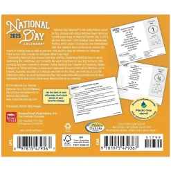 2025 Calendars|BrownTrout 2025 National Day 6" x 5" Day-to-Day Desktop Box Calendar (9781975479367)