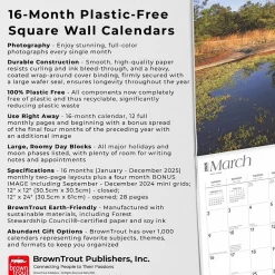 2025 Calendars|BrownTrout 2025 South Carolina Wild & Scenic 12