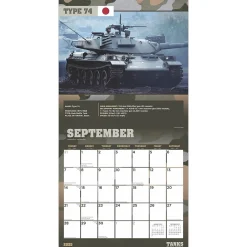 2025 Calendars|BrownTrout 2025 Tanks of the World 12