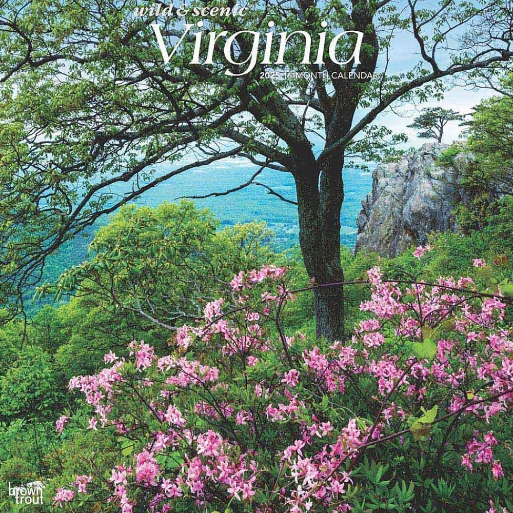 2025 Calendars|BrownTrout 2025 Virginia Wild & Scenic 12" x 12" Monthly Wall Calendar (9781975475864)