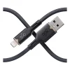 Fluid Lightning to USB-A Charging Cable, 5 ft., Granite (3E0794-GRG8NA)<360 Electrical Hot