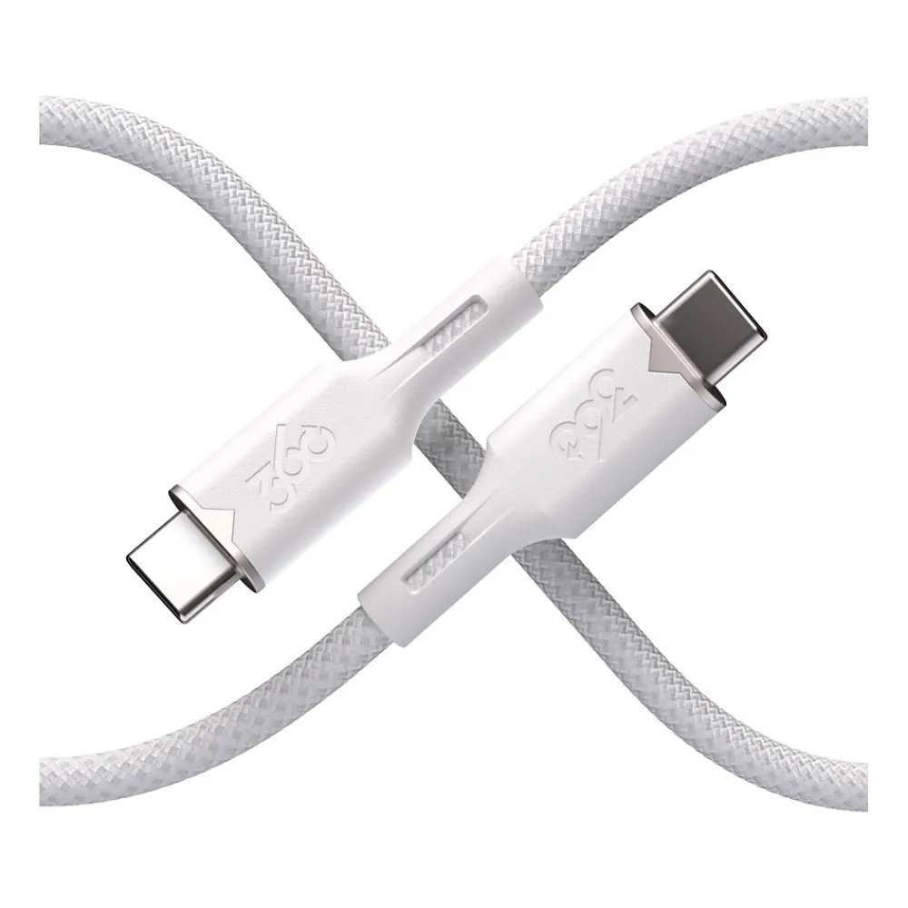 Fluid USB-C to USB-C Charging Cable, 5 ft., Powder (3E0793-PDW8NA)<360 Electrical Discount