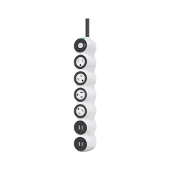 360 Electrical Powercurve 4-Outlet 4-USB Port Surge Protector, 5', White (3E0778-WVG4NA)