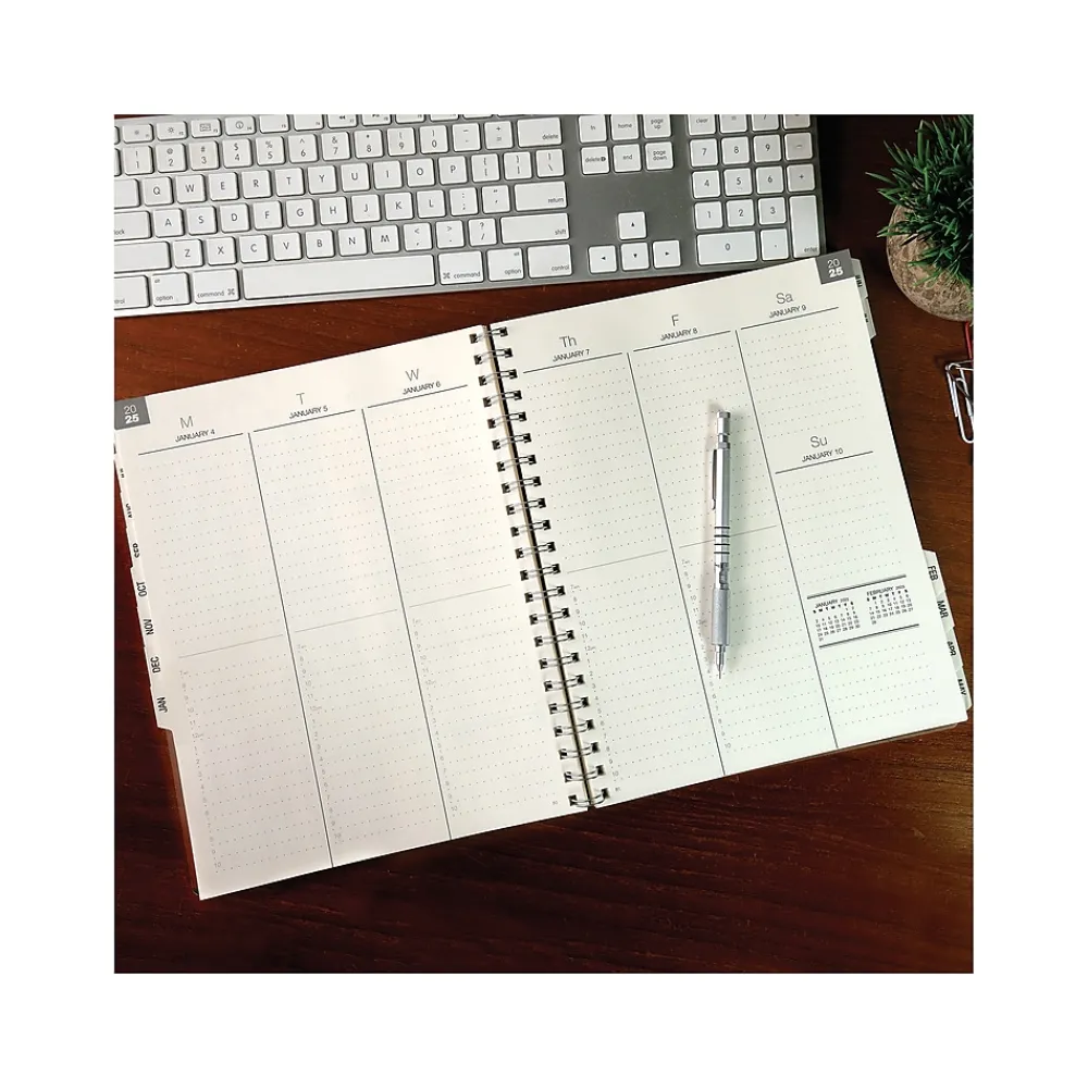 2025 Planners|Global Printed Products 2024-2025 Pick Your Own 8.5" x 11" Academic Weekly & Monthly Planner, Vinyl Cover, Assorted Colors