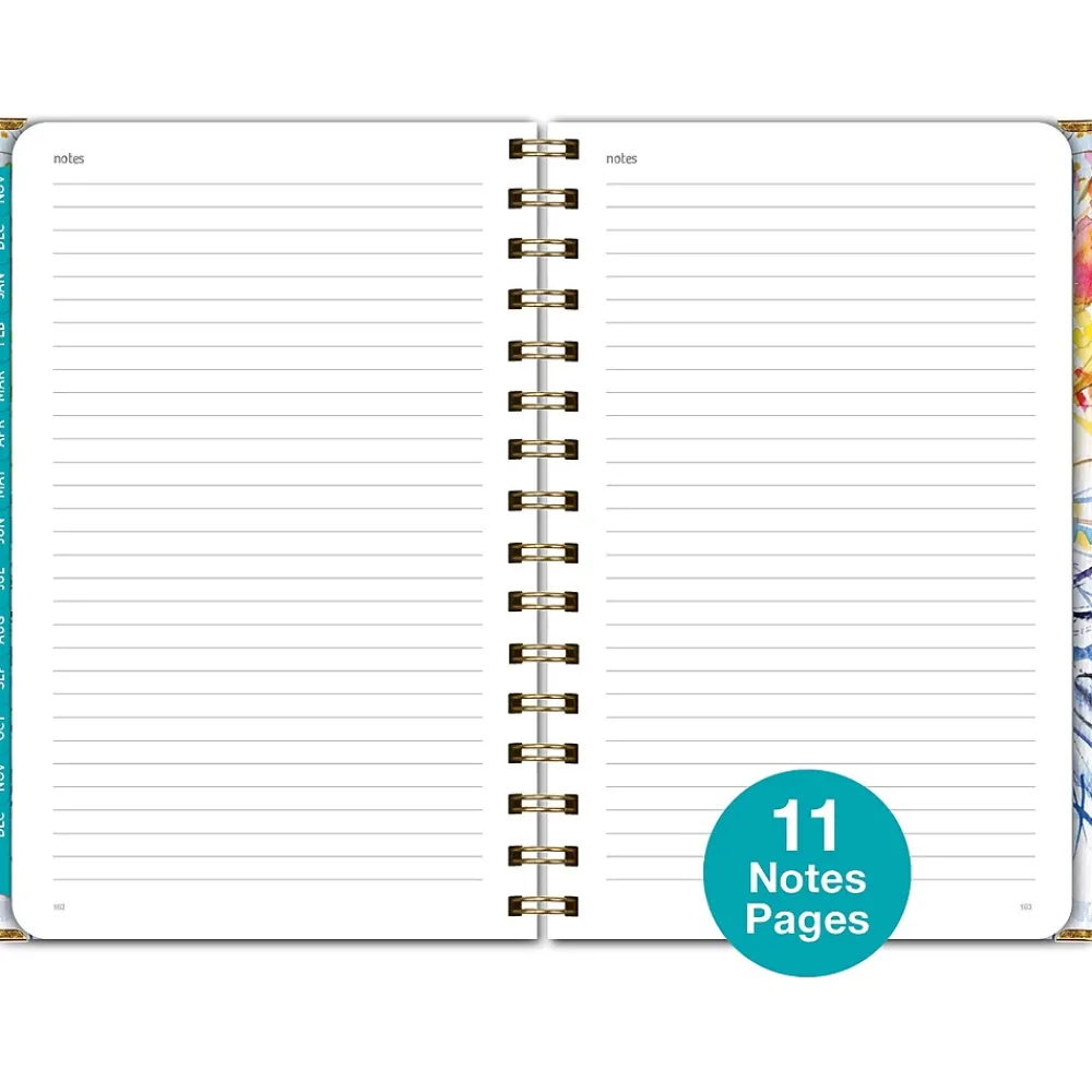 2025 Planners|Global Printed Products 2025 5.5" x 8" Weekly & Monthly Planner, Paperboard Cover, Multicolor (SPLS25-58-20)