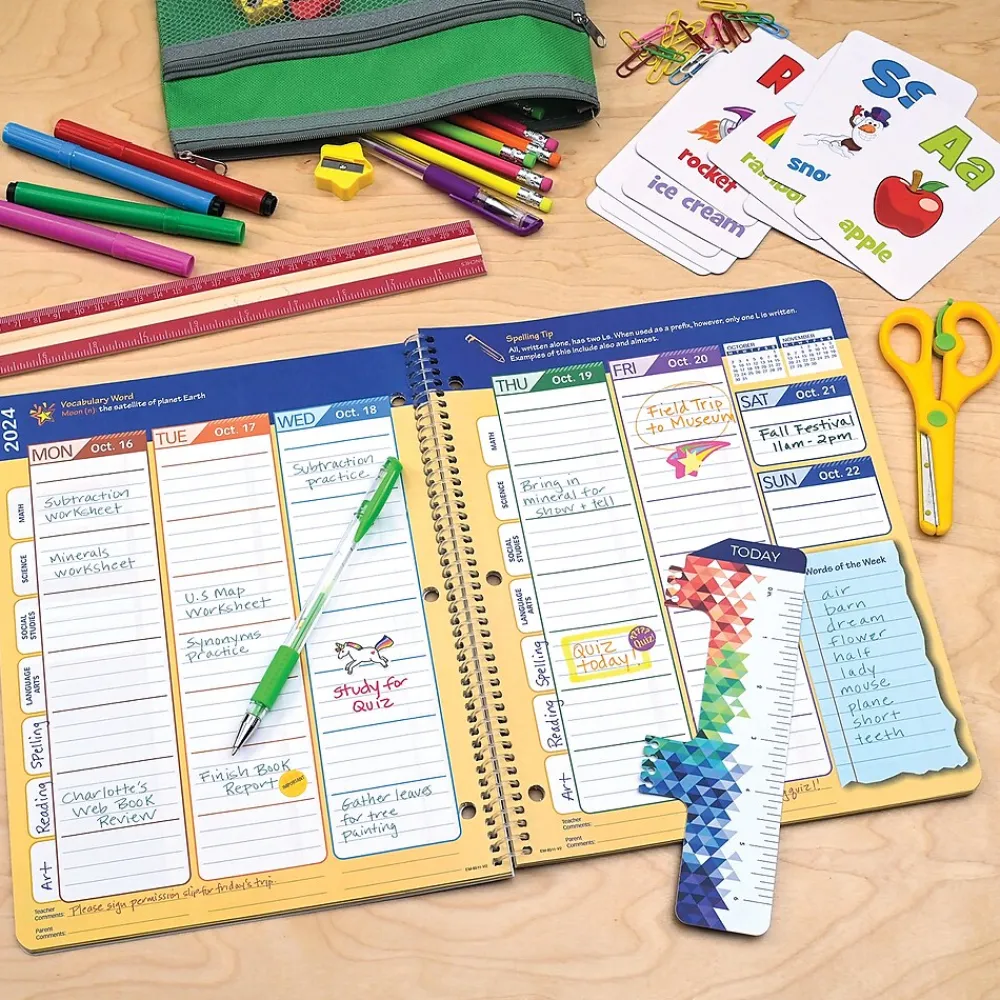 Academic Planners|Global Printed Products 2024-2025 8.5" x 11" Academic Year Planner, Paper Cover, Multicolor (AY24EM851101-CP)