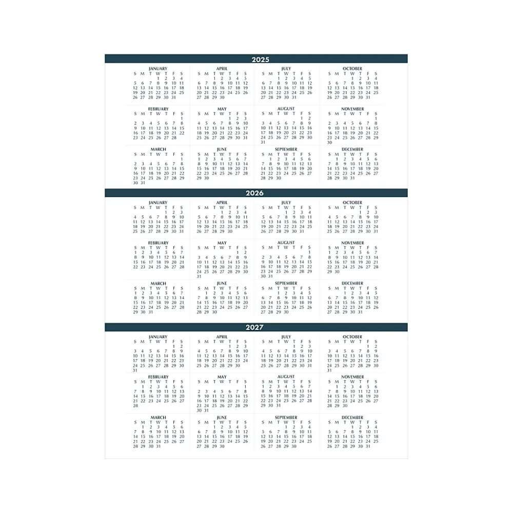 2025 Planners|House of Doolittle 2025 8.5" x 11" Daily 8-Person Group Practice Planner, Faux Leather Cover, Black (28102-25)