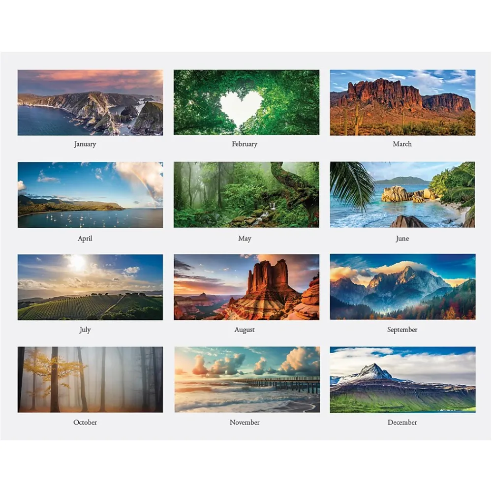 2025 Calendars|House of Doolittle 2025 Earthscapes Scenic 12" x 16.5" Monthly Wall Calendar (378-25)