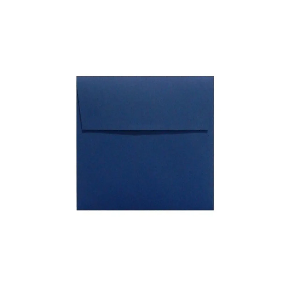 Best LUX 80 lb 5 3/4" x 5 3/4" Peel & Press Square Envelopes, Navy Blue, 50/Pack