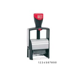 Stamps & Stamp Pads|2000 Plus Classic Line 2010/P Numbering Stamp, "10-Band", Black Ink (011236)