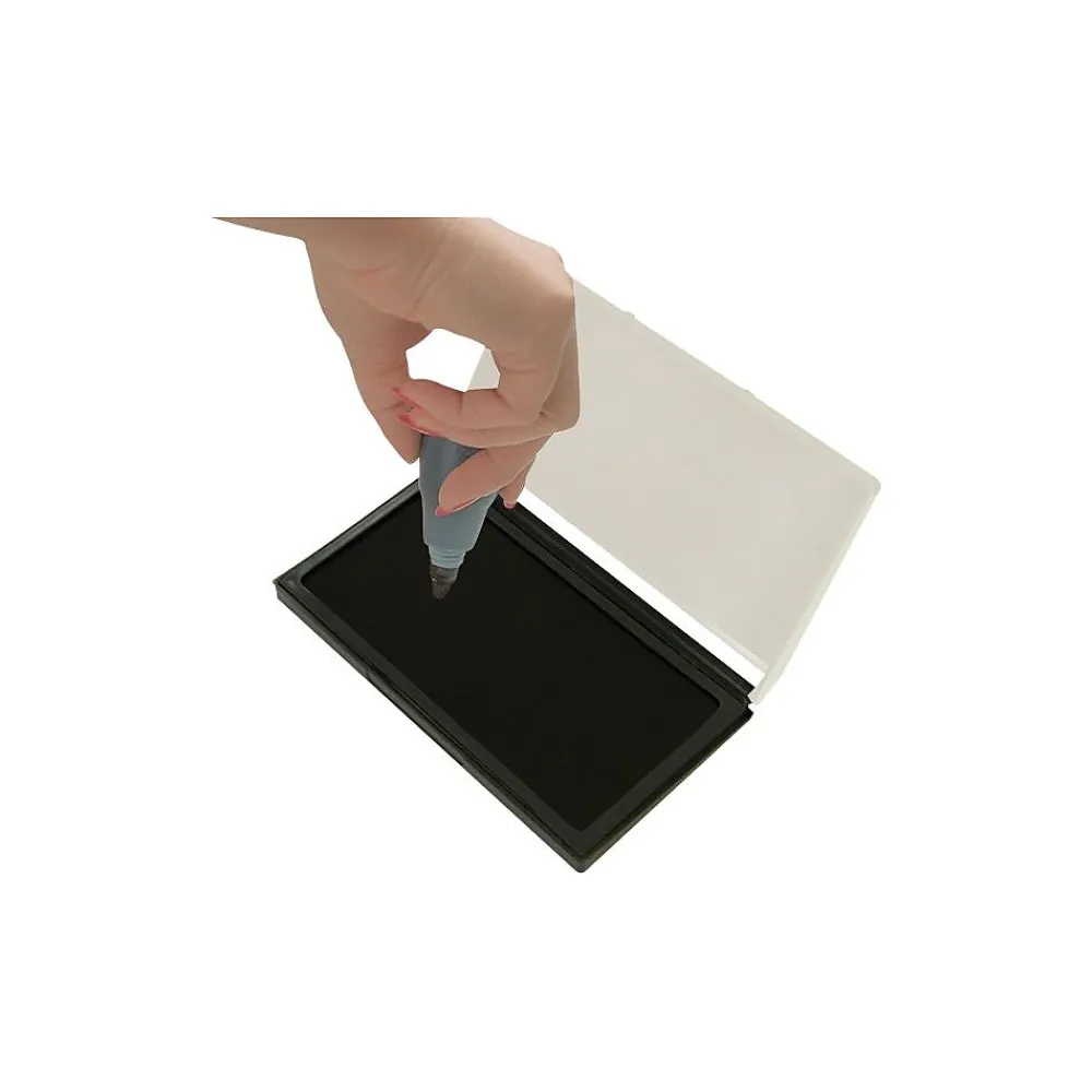Stamps & Stamp Pads|2000 Plus Felt Stamp Pads, 2-3/4x4-1/4", Black, 12/Carton (090406-CT)