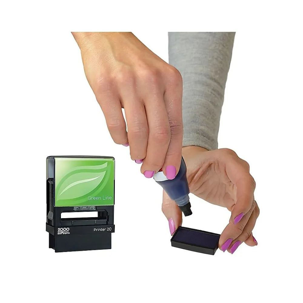 Stamps & Stamp Pads|2000 Plus Green Line Printer 20 Pre-Inked Stamp, COPY, Blue Ink (098367)