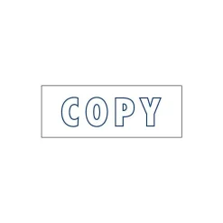Stamps & Stamp Pads|2000 Plus Green Line Printer 20 Pre-Inked Stamp, COPY, Blue Ink (098367)