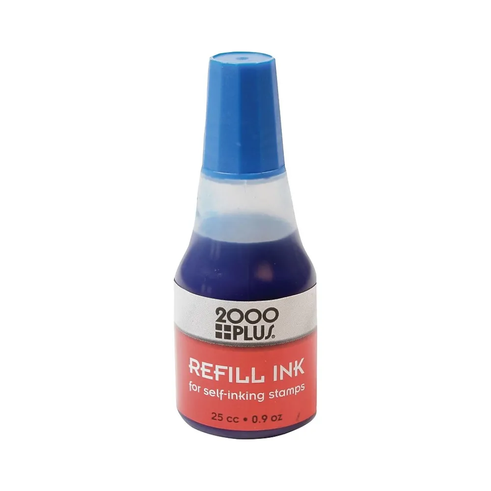 Stamps & Stamp Pads|2000 Plus Ink Refill, Blue Ink (032961)