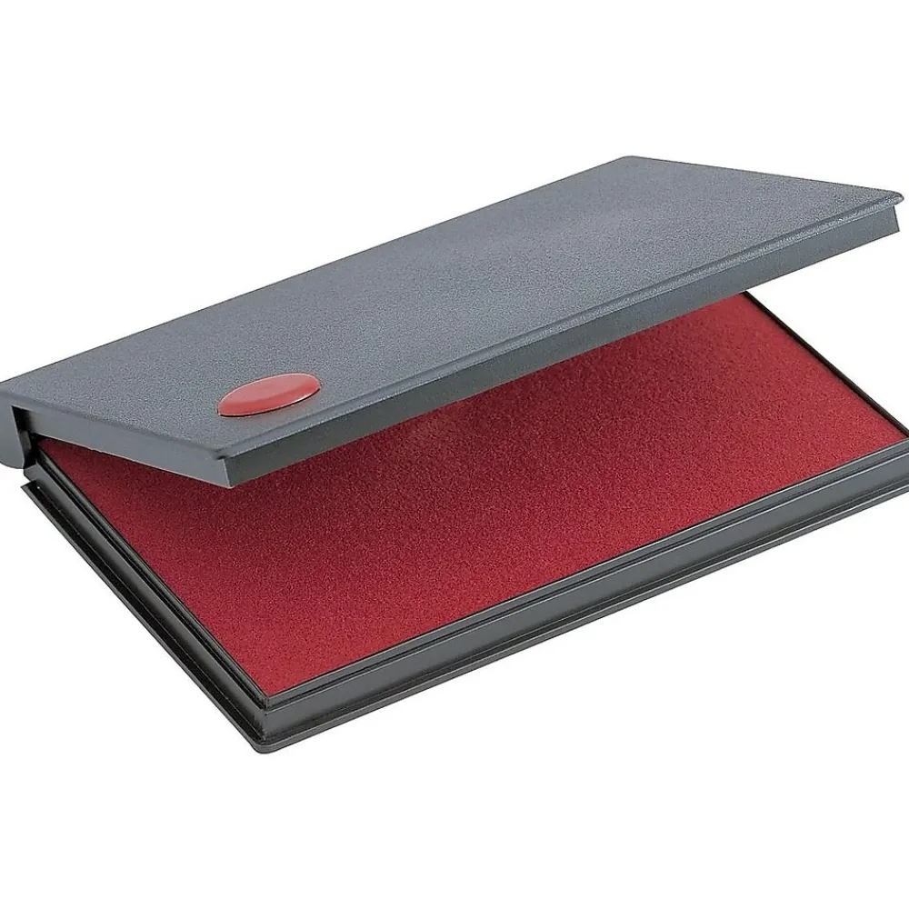 Stamps & Stamp Pads|Cosco 2000 Plus No.1 Stamp Pad, Red Ink (090410)