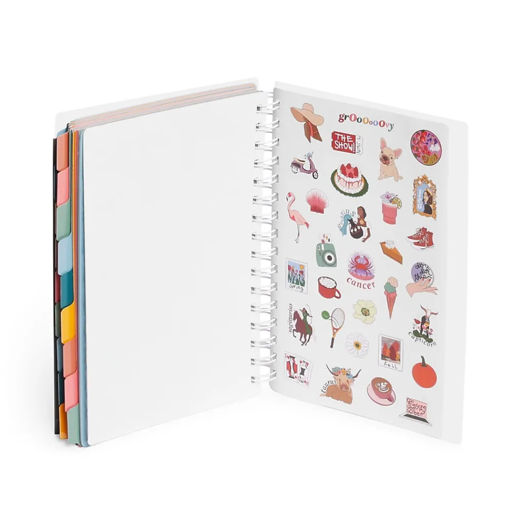 Academic Planners|Poppin 2023-2024 6" x 8.5" Academic Weekly & Monthly Planner, Dark Gray (109414)