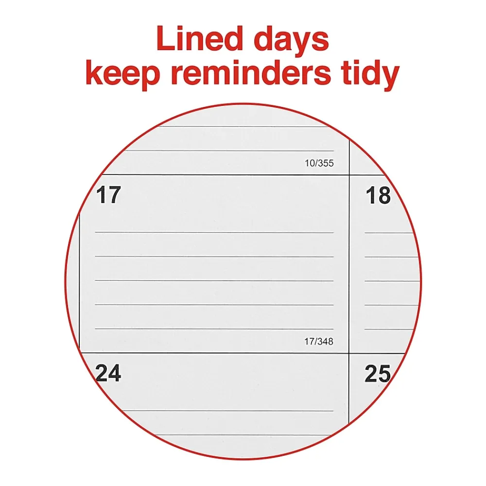 2025 Calendars|Staples 2025 22" x 17" Desk Pad Calendar, (ST12951-25) Black