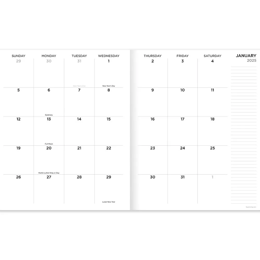 2025 Planners|TF Publishing 2025 9" x 11" Monthly Planner, Paperboard Cover, Color Swoops (25-4702)