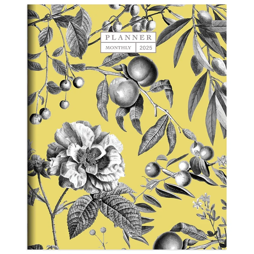 2025 Planners|TF Publishing 2025 6.5" x 8" Monthly Planner, Paperboard Cover, Beyond the Pale Yellow (25-4202)